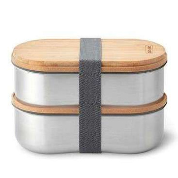 Zestaw 2 stalowych lunchboxów BLACK + BLUM