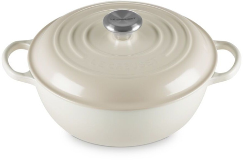 Garnek do gulaszu 26 cm - 4,1 l meringue LE CREUSET