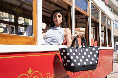 Torba shoppingbasket dots white REISENTHEL