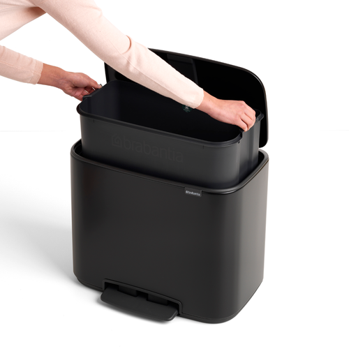 Kosz BO PEDAL BIN 36l czarny matowy BRABANTIA