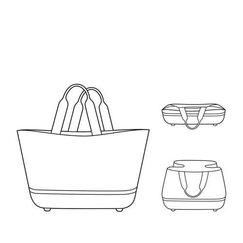 Torba shoppingbasket dots white REISENTHEL