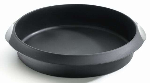 Okrągła silikonowa forma do ciasta 26 cm czarna LEKUE