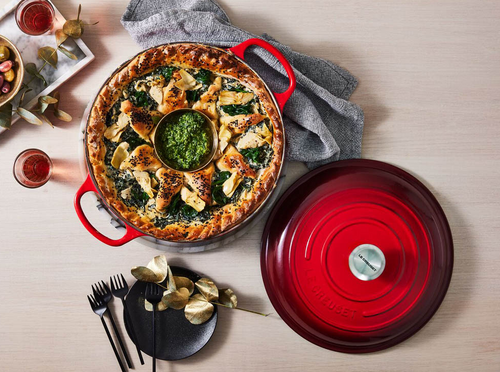 Garnek profesjonalny Gourmet 30 cm wiśniowy LE CREUSET