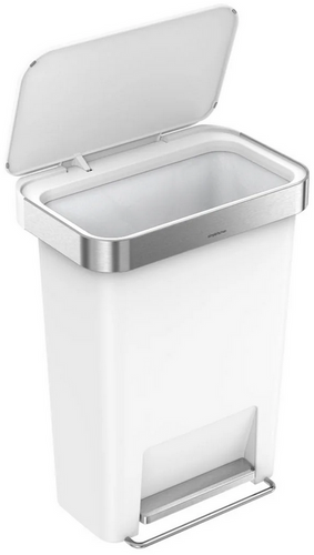 Kosz na śmieci 45l Liner Pocket biały SIMPLEHUMAN
