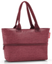 Torba shopper e1 twist maroon REISENTHEL