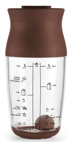 Shaker do naleśników brązowy LEKUE