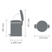 Kosz pedałowy NewIcon 5l Confident Grey BRABANTIA