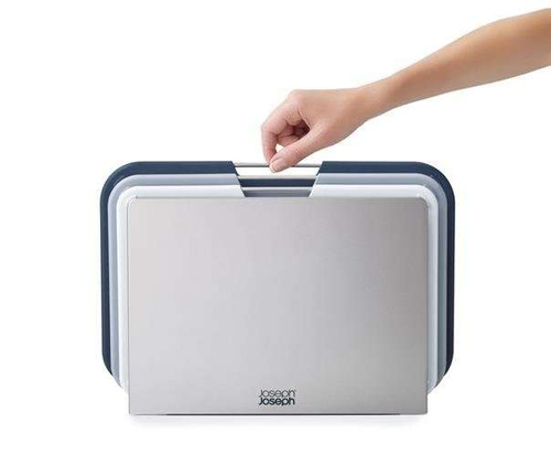 Zestaw 3 desek do krojenia Nest szare JOSEPH JOSEPH