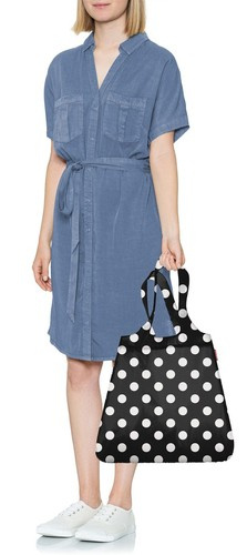 Siatka mini maxi shopper dots white REISENTHEL