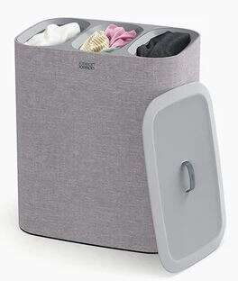 Kosz potrójny na pranie 90l. Tota Trio szary JOSEPH JOSEPH