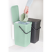 Kosz szafkowy Sort & Go 2 x 16l Jade Green/Grey BRABANTIA