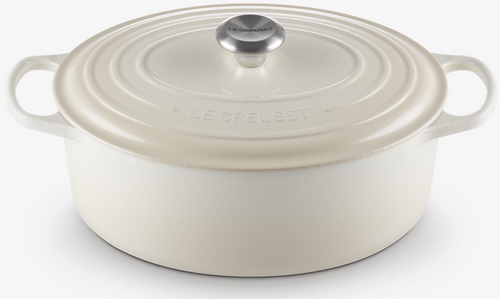 Brytfanna żeliwna owalna 31cm meringue LE CREUSET