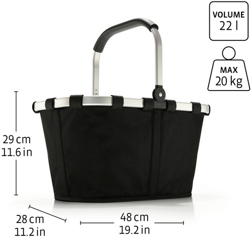 Koszyk carrybag herringbone mokka REISENTHEL