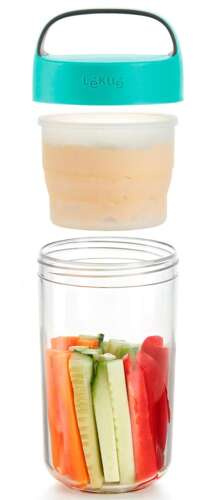Pojemnik Jar To Go 600 ml turquoise LEKUE
