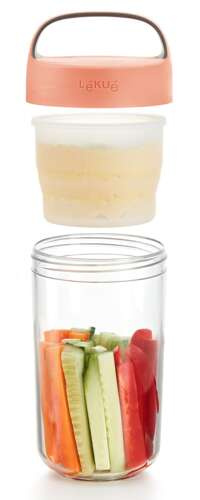 Pojemnik Jar To Go 600 ml coral LEKUE