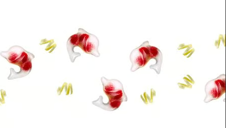 Forma na kostki lodu z pokrywą delfiny turkusowa LEKUE