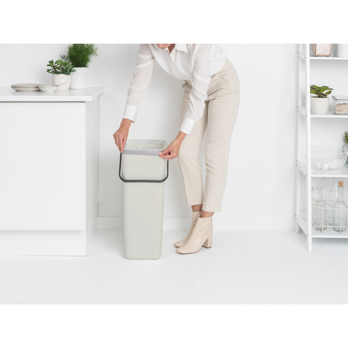 Kosz Sort & Go 40l Light Grey BRABANTIA