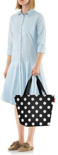Torba shopper M dots white REISENTHEL
