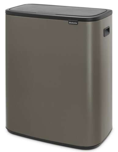Kosz Bo Touch Bin 2x30 l platynowy BRABANTIA
