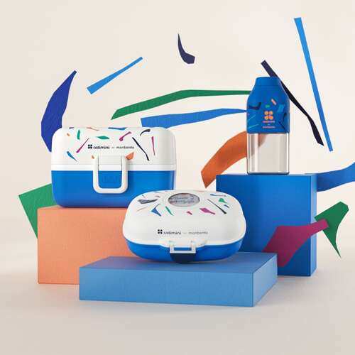 Lunchbox dziecięcy Gram Catimini Blue Terrazzo MONBENTO  