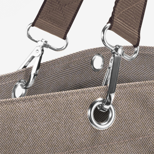 Torba shopper XL herringbone mokka REISENTHEL