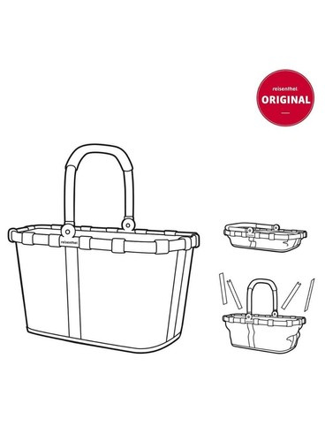 Koszyk carrybag frame twist sky rose REISENTHEL