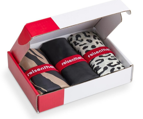 Zestaw 3 siatek mini maxi shopper animal REISENTHEL