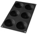 Forma so pieczenia półkule (6sztuk) silikonowa czarna LEKUE