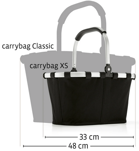 Koszyk carrybag herringbone dark blue REISENTHEL