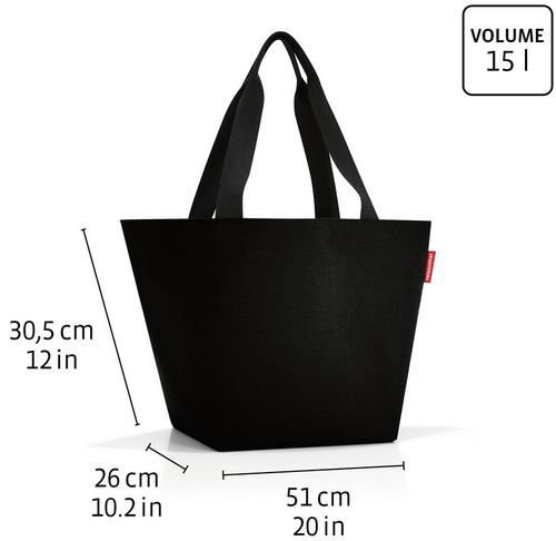 Torba shopper M twist maroon REISENTHEL