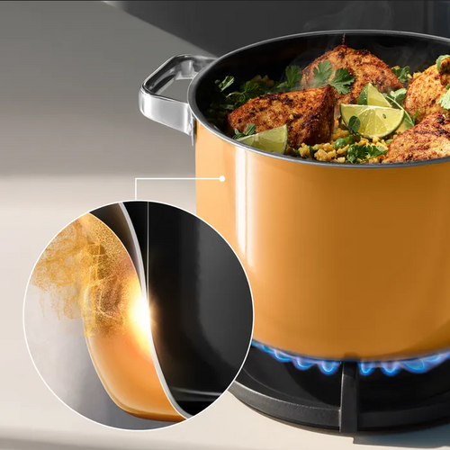 Zestaw 4 naczyń Fusiontec Mineral Pro papaya orange WMF