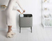 Kosz 3x11 l BO Touch Bin Mineral Concrete Grey BRABANTIA