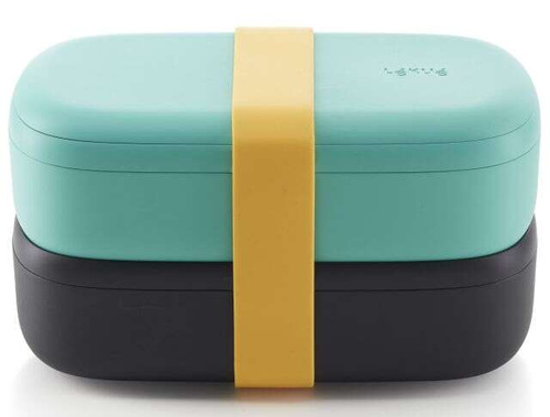 LunchBox To Go 2x500 ml zielony EKUE