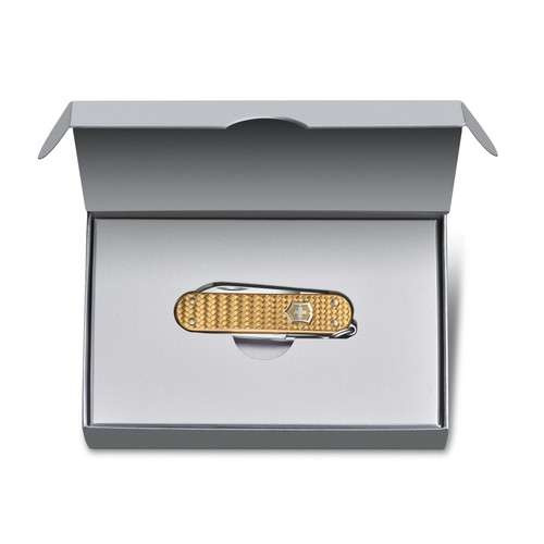 Scyzoryk CLASSIC PRECIOUS ALOX Brass Gold VICTORINOX
