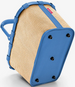 Koszyk carrybag raffia blue REISENTHEL