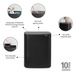 Kosz Bo Touch Bin 2x30 l czarny matowy BRABANTIA