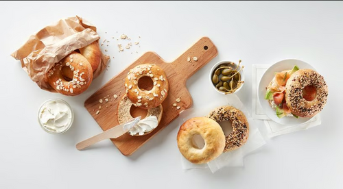 Formy do pieczenia bajgli (6 sztuk) silikonowe brązowe LEKUE