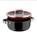 Garnek 24 cm - 4,4 l ze szklaną pokrywą Fusiontec Function Pro czarny WMF