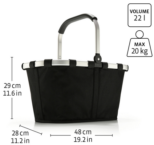 Koszyk carrybag twist maroon REISENTHEL