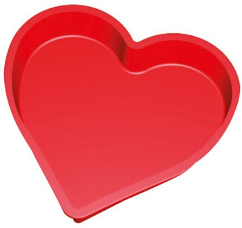 Forma do pieczenia w formie serca silikonowa czerwona LEKUE