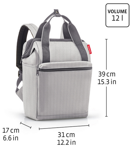 Plecak allrounder R herringbone mokka REISENTHEL