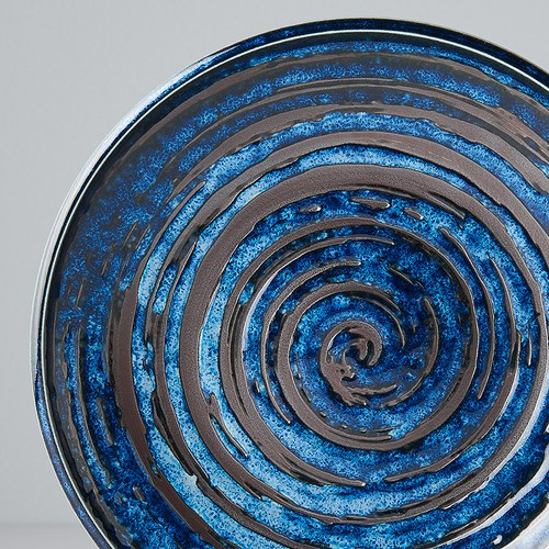 Talerz okrągły 20 cm Copper Swirl MADE IN JAPAN