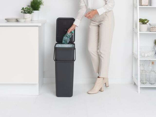 Kosz 40 l Sort&Go Dark Grey BRABANTIA