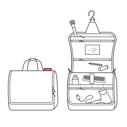 Kosmetyczka toiletbag XL herringbone sand REISENTHEL
