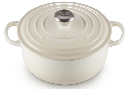 Brytfanna żeliwna okrągła 22 cm meringue LE CREUSET
