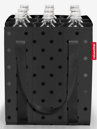 Torba bottlebag glossy dots black REISENTHEL