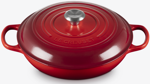 Garnek profesjonalny Gourmet 30 cm wiśniowy LE CREUSET