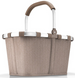 Koszyk carrybag herringbone mokka REISENTHEL