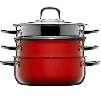 Zestaw garnkow Compact red 3 el. czerwony WMF