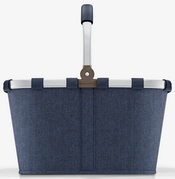 Koszyk carrybag herringbone dark blue REISENTHEL